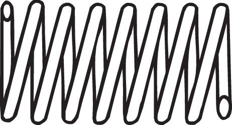 Exhaust pipe mounting spring