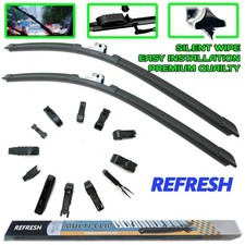 Pair Aero Flat Front Wiper